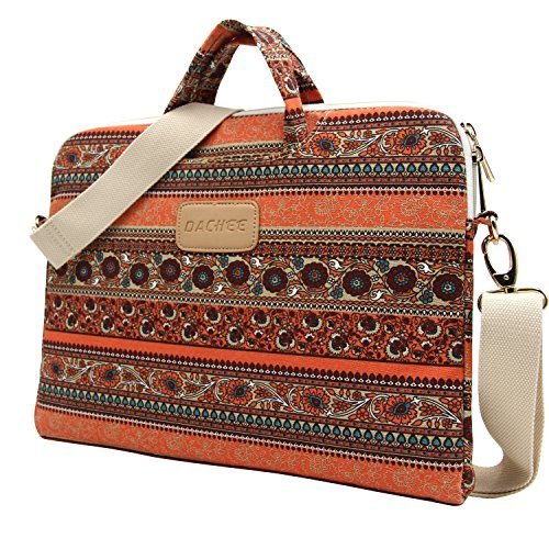 Dachee New Bohemian Laptop Messenger Bag 15 Inch Laptop Briefcase 15.4 Inch /15.6 Inch for Macbook Pro 15 / Dell/hp/lenovo/sony/toshiba/ausa/acer/samsung Laptop Shoulder Bag