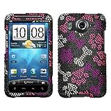 Puppy Lover With Full Rhinestones Hard Protector Case Cover For HTC Inspire ....