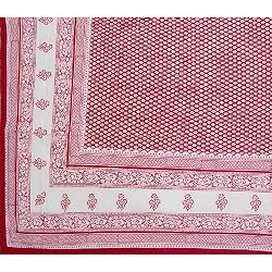 Cotton Sheets for Bed Block Print Queen Size