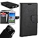 For Zte Savvy Z750C / Zte Awe N800 / Zte Reef N810 (Straight Talk Virgin Mobile) PU Leather Flip Cover Folio Book Style Pouch Card Slot Myjacket Wallet Case With Transparent TPU Slider + [WORLD ACC] TM Brand LCD Screen Protector + Silver Stylus Pen + Black Dust Cap Free Gift (Pu Leather Wallet Black / Black)