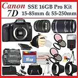 Canon EOS 7D SLR Digital Camera with Canon EF-S 15-85mm f/3.5-5.6 IS USM Le ....