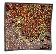 Decorative Mosaic Glass Tray - Brown Theme - 7.5" x 7.5"