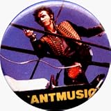Adam Ant - Antmusic (Body Shot) - 1 1/4" Button / Pin - AUTHENTIC RETRO EARLY 1990s - DISCONTINUED! Adam Ant - Antmusic (Body Shot) - 1 1/4" Button / Pin - AUTHENTIC RETRO EARLY 1990s - DISCONTINUED!
