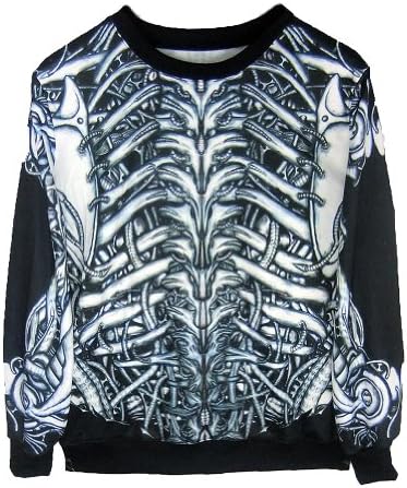 Ideasuke Women's Funny Skeleton Sexy Pullover Sweatshirts for women