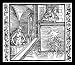 Albrecht Duerer (Illustration for The Knights of the Turn, Scene: Bathsheba in the Bath) Framed Art Poster Print - 11 X 17