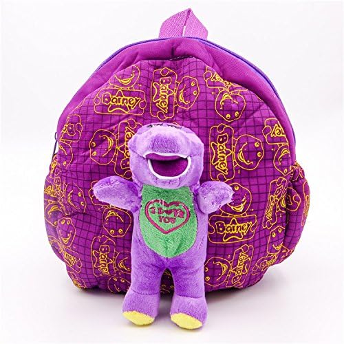 Grace847 Children's Boys Girls Cartoon Backpack Baby Toddler Kid's Schoolbag Shoulder Bag Kindergarten Bag (barney's dinosaur)