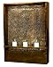 Kenroy Home #50605AMBZ Shadow Indoor Wall Fountain in Amber Bronze Finish with Crackled Glass
