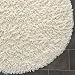 Safavieh SG240A Shag Collection Classic Handmade White Shag Area Rug, 5-Feet by 8-Feet