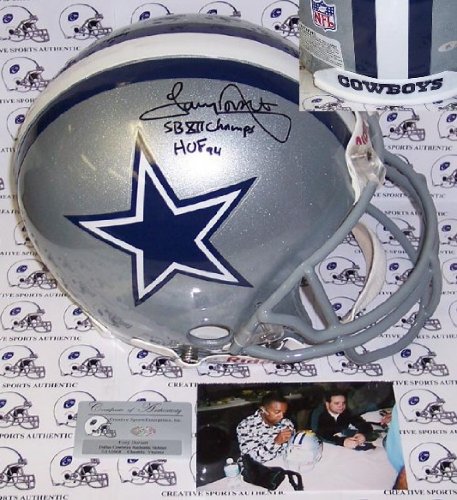 Tony Dorsett Autographed/Hand Signed Dallas Cowboys Authentic Full Size Proline Football Helmet with