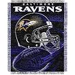 Baltimore Ravens NFL Triple Woven Jacquard Throw (Spiral Series) (48"x60")