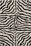 Animal Prints Area Rugs 6x9 Black Wool Zebra Carpet