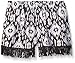 Limited Too Girls' Printed Woven Rayon Short with Trim Fringe