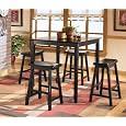 Conrad Counter Height Table with 4 Bar Stools