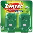 Zyrtec Allergy Relief (10 mg), 14-Count Tablets