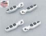 New Genuine Yamaha Road Star Warrior Accessories / Billet Passenger Footpegs with Rubber Inserts / Brushed / pt # STR-5PX36-10-07