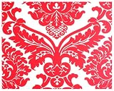 livingwalls 554352 Vliestapete Flock Trend Neo Barock rot weiss