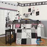 Boutique Beautiful Black White Flower and Dot... by GEENNY