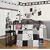 Boutique Beautiful Black White Flower & Dot 13PCS CRIB BEDDING SET