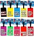 Set of 2 Travel Rubber Luggage Id Name Tags