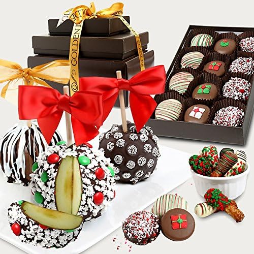 Grand Festive Belgian Chocolate Covered Gift Basket