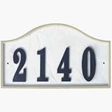 Qualarc RIG-4916 Ridgestone Serpentine Address Plaque System, Slate