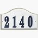 Qualarc RIG-4916 Ridgestone Serpentine Address Plaque System, Slate