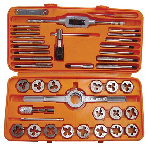 TTC 41 Piece High Speed Steel Metric Tap & Die Set - Number of Pieces: 41 Tool Material: High speed steel