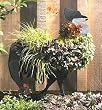 Topiary Rooster - Metal Sculpture Topiary Rooster