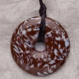 Teething Bling Pendant - Donut Shape (Brown Snowflake)