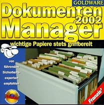DokumentenManager 2002, 1 CD-ROM Wichtige Papiere stets griffbereit. Für Windows 95/98/2000/Me/NT