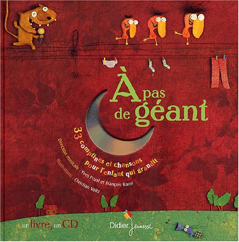 Childrens Toyshop  Livres : A pas de géant : 33 comptines et Chansons pour l'enfant qui grandit