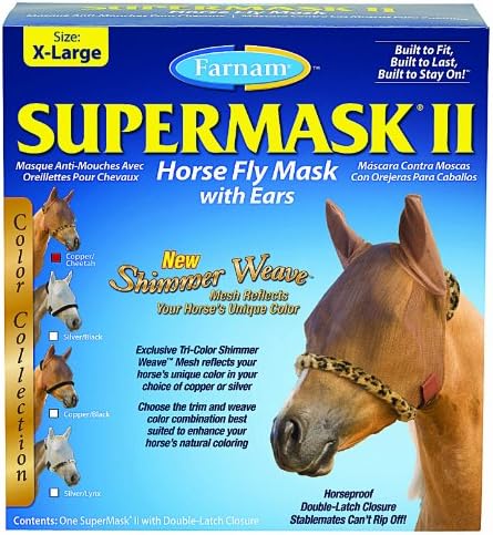 FARNAM COMPANIES INC 100503767 SUPERMASK II WITH EARS COPPER/CHEETAH EXTRA LARGE