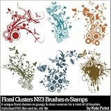 Photoshop Brushes - Floral Clusters No. 03 Brushes and Stamps