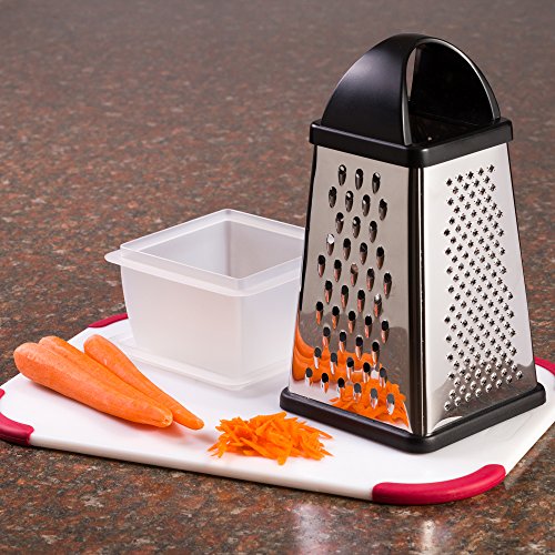 Oliver & Kline Boxed Grater Best 4Sided Cheese Grater & Vegetable
