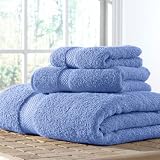 Brylane Home Soft Indulgence 3-Pc Towel Set (CARIBBEAN BLUE,0)