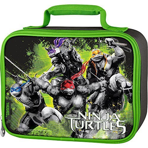 Ninja Turtles Insulated Thermos Lunch Kit Tote 2014 Movie