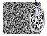 Saitek PM46tp Expression Notebook Mouse and Mouse Pad - Thistle Print (Black)