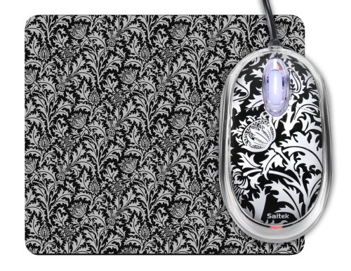 Saitek Expression Maus mit pad (800dpi, USB 2.0) Thistle Print Preisvergleich