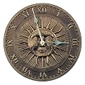 Sun Face Clock - Bronze