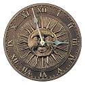 Sun Face Clock - Bronze