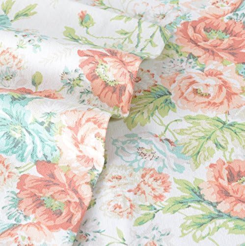 Laura Ashley Arundel Apricot Flannel Sheet Set, Full by Revman International