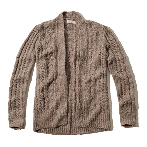 【Hollister Co】 ホリスター レディース / カーディガン / タン 【S】 【Cable Open Sweater】 並行輸入品