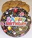 Gourmet Food : Scott's Cakes Cookie Combos - Brownie Chunk and Peanut Butter 2 1/2 lb. Large Happy Birthday Tin