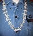 Joe Cate White Shell 3 Strand Necklace