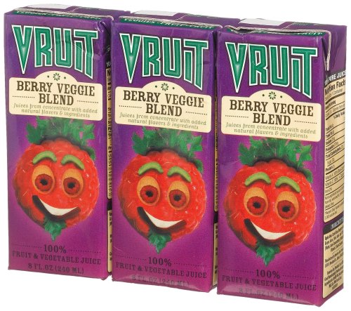 Vruit Juice, Berry Veggie Blend, 8-Ounce Cartons (Pack of 27)