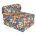 Children's Studio Chair Sleeper Jr. Twin 24" Race Cars Pattern By Elite Furniture