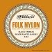 D'Addario EJ32 Folk Nylon Guitar Strings, Ball End, Silver Wound/Black Nylon Trebles