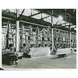 Vintage Photo- View of airplane factory