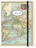 Cavallini Notebooks World Travels 6 x 8