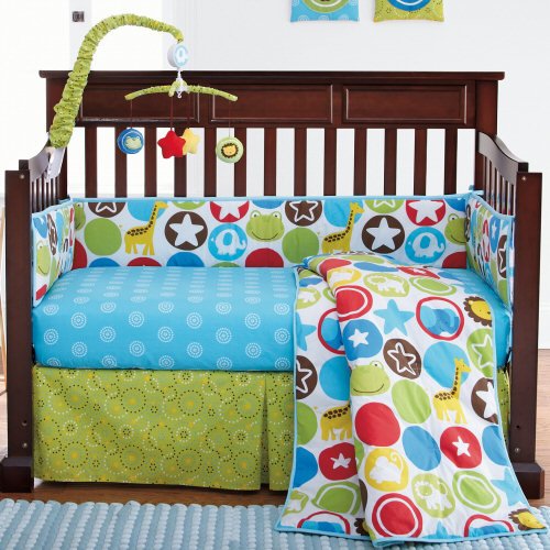 Okie Dokie Animal Circles 4-pc. Bedding Set